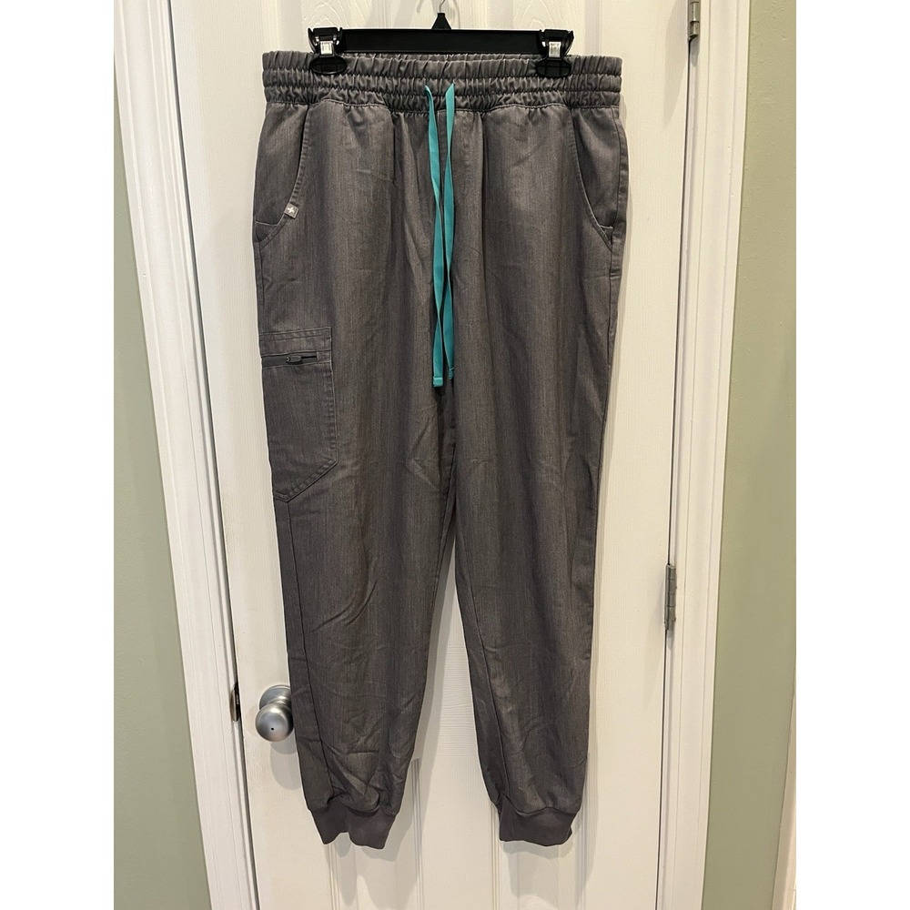 FIGS High Waisted Zamora Jogger Graphite‎ Size L W20SW2028 Medical Nurse